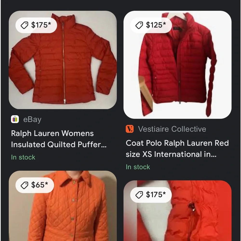 POLO|Ralph Lauren-Water Repellent Puffer Jacket in, “Brilliant Red”, Size XL,NWT - Picture 15 of 15